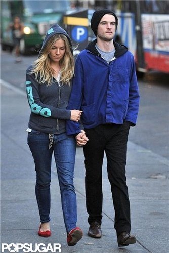 Sienna Miller and Tom Sturridge held hands while out together in NYC.
Sienna Miller and Tom Sturridge held hands while out together in NYC.