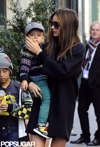 Miranda Kerr Sees the City Sights With Flynn Bloom Miranda Kerr Sees the City Sights With Flynn Bloom