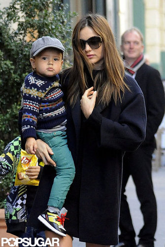 Miranda Kerr Sees the City Sights With Flynn Bloom Miranda Kerr Sees the City Sights With Flynn Bloom