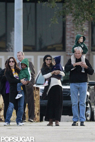 Sandra Bullock and her son, Louis Bullock, hung out with Camila Alves, Levi McConaughey, and Vida McConaghey in New Orleans.
Sandra Bullock and her son, Louis Bullock, hung out with Camila Alves, Levi McConaughey, and Vida McConaghey in New Orleans.