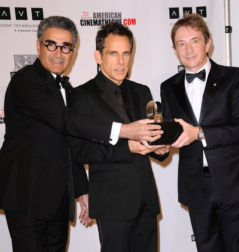 Ben Stiller Accepts a Major Award With Jen, Justin, and Friends Ben Stiller Accepts a Major Award With Jen, Justin, and Friends