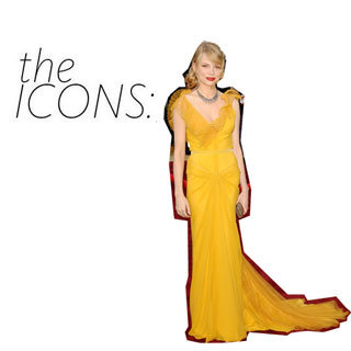 Michelle Williams Iconic Vera Wang Yellow Dress