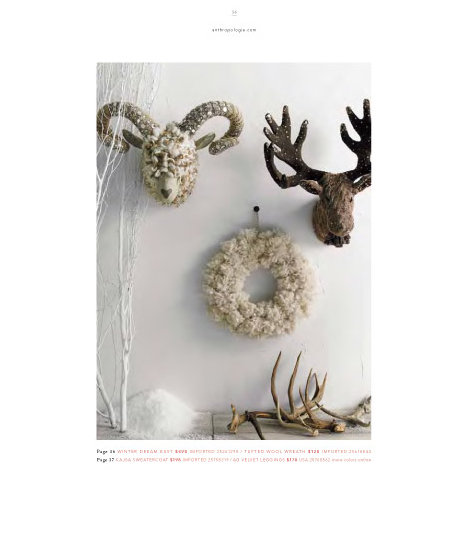 A simple DIY decorating project for the holidays: spray-paint twigs and branches in a range of sizes using white or metallic paint. Once dry, arrange them in a beautiful vase for a seasonal accent that's both earthy and polished.
Source: Anthropologie
A simple DIY decorating project for the holidays: spray-paint twigs and branches in a range of sizes using white or metallic paint. Once dry, arrange them in a beautiful vase for a seasonal accent that's both earthy and polished.
Source: Anthropologie