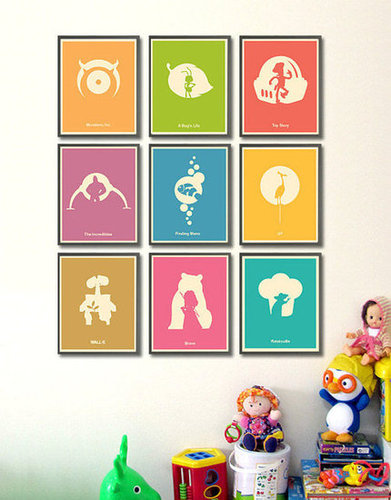 Pixar Minimalist Poster Set Pixar Minimalist Poster Set