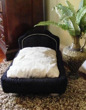 When you have a king living under your roof, get him a king-size bed ($350) to sleep in. This luxurious choice will also add a touch of art deco to your home decor.
When you have a king living under your roof, get him a king-size bed ($350) to sleep in. This luxurious choice will also add a touch of art deco to your home decor.