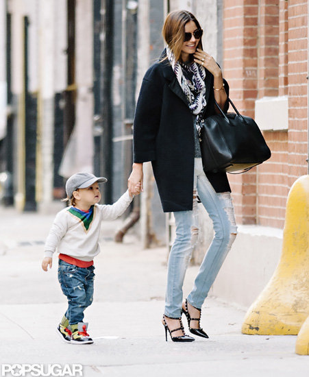 Miranda Kerr brought along son Flynn Bloom to run errands in NYC. Miranda Kerr brought along son Flynn Bloom to run errands in NYC.
