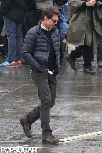 Tom Cruise was on set in London.
Tom Cruise was on set in London.