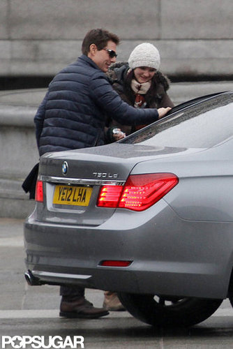 Tom Cruise arrived on set in London.
Tom Cruise arrived on set in London.