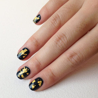 DIY How to Make Gold Leaf Nail Polish Topcoat
