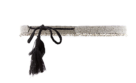 This beaded silver belt from Mango ($40) — which also comes in gold — would add cool ethnic flair to any of your party ensembles.
This beaded silver belt from Mango ($40) — which also comes in gold — would add cool ethnic flair to any of your party ensembles.
