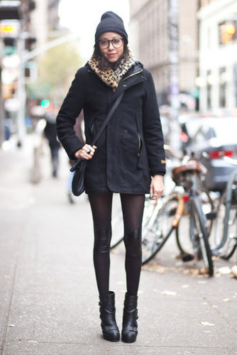 Give your Winter coat some personality — a pair of cool-girl boots, a knit beanie, and geeky-chic specs do the trick here.
Source: Adam Katz Sinding
Give your Winter coat some personality — a pair of cool-girl boots, a knit beanie, and geeky-chic specs do the trick here.
Source: Adam Katz Sinding