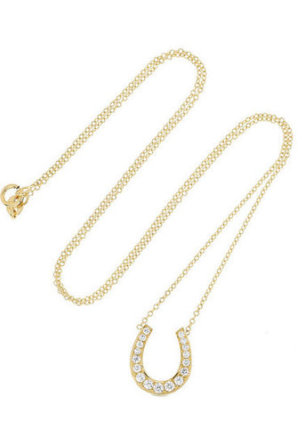 Anita Ko's gold diamond horseshoe necklace ($3,675) is simply irresistible. I'd wear it on my neck 365 days of the year.
— Chi Diem Chau, associate editor
Anita Ko's gold diamond horseshoe necklace ($3,675) is simply irresistible. I'd wear it on my neck 365 days of the year.
— Chi Diem Chau, associate editor