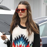 Alessandra Ambrosio's Rainy-Day Add-Ons: Fedora + Red Shades Alessandra Ambrosio's Rainy-Day Add-Ons: Fedora + Red Shades