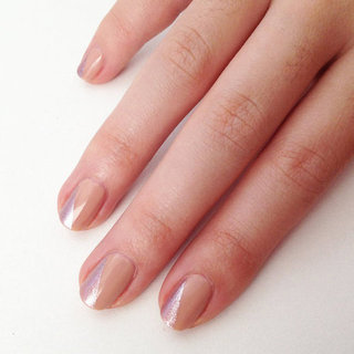 DIY Nude and Metallic Nail Art Using Mac Nail Polish
