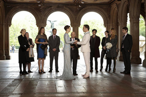 Blair's stepfather, Cyrus, performs the ceremony.
Blair's stepfather, Cyrus, performs the ceremony.