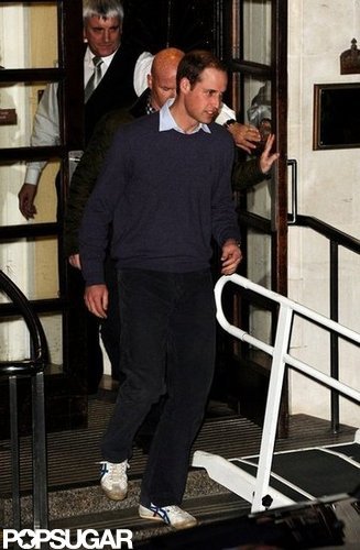 Prince William Returns to Pregnant Kate's Side at the Hospital Prince William Returns to Pregnant Kate's Side at the Hospital