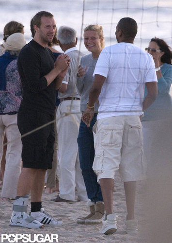 Gwyneth Paltrow and Chris Martin brought Apple and Moses to a Hamptons party with Jay-Z back in August 2010.
Gwyneth Paltrow and Chris Martin brought Apple and Moses to a Hamptons party with Jay-Z back in August 2010.
