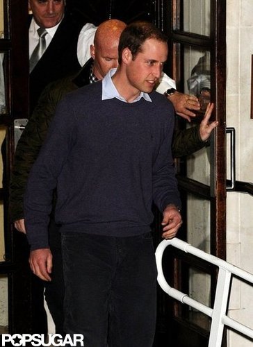 Prince William Returns to Pregnant Kate's Side at the Hospital Prince William Returns to Pregnant Kate's Side at the Hospital