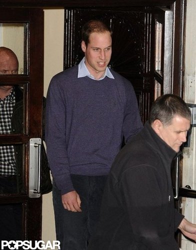 Prince William Returns to Pregnant Kate's Side at the Hospital Prince William Returns to Pregnant Kate's Side at the Hospital