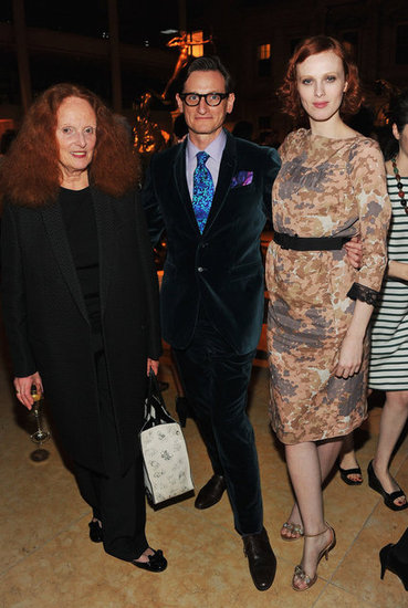 Grace Coddington, Hamish Bowles, and Karen Elson