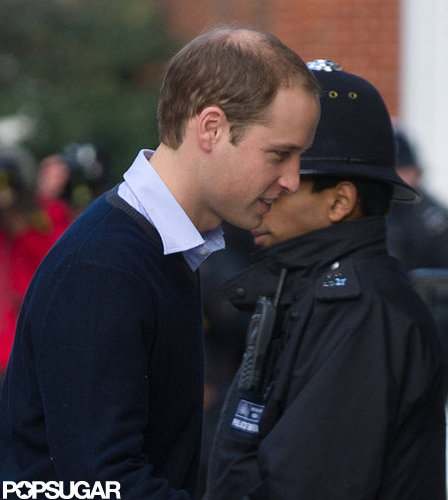 Prince William walked in London.
Prince William walked in London.