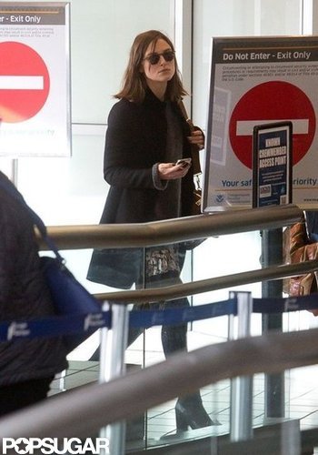 Keira Knightley Makes a Stylish Landing at LAX Keira Knightley Makes a Stylish Landing at LAX