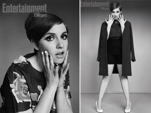 Girls' Lena Dunham's '60s Makeover for Entertainment Weekly