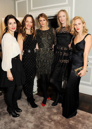 Lara Bohinc, Alice Temperley, Jacquetta Wheeler, Jade Parfitt, and Charlotte Dellal