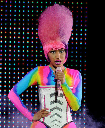 Performing in 2011, Nicki managed to pull off a full-on cotton-candy-esque bouffant.
Performing in 2011, Nicki managed to pull off a full-on cotton-candy-esque bouffant.