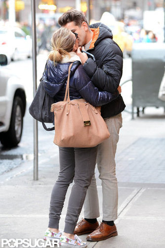 Scarlett Johansson Kisses Her New Man in NYC Scarlett Johansson Kisses Her New Man in NYC
