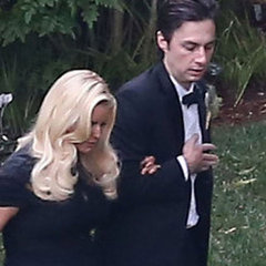 Jessica Simpson at CaCee Cobb's Wedding Pictures