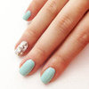 Simple Snowflake Nail Art