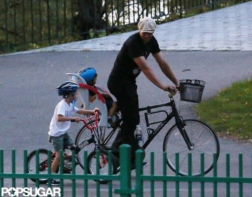 Tom Brady took Jack Moynahan and Benjamin Brady for a bike ride in Boston in September.
Tom Brady took Jack Moynahan and Benjamin Brady for a bike ride in Boston in September.