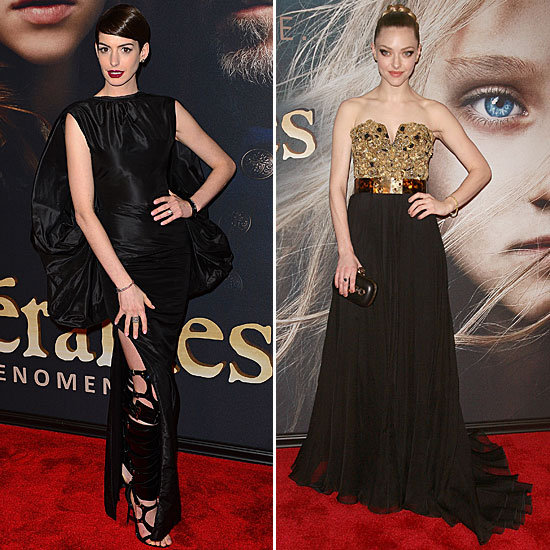 Anne Hathaway & Amanda Seyfried Les Miserables NYC Premiere Anne Hathaway & Amanda Seyfried Les Miserables NYC Premiere