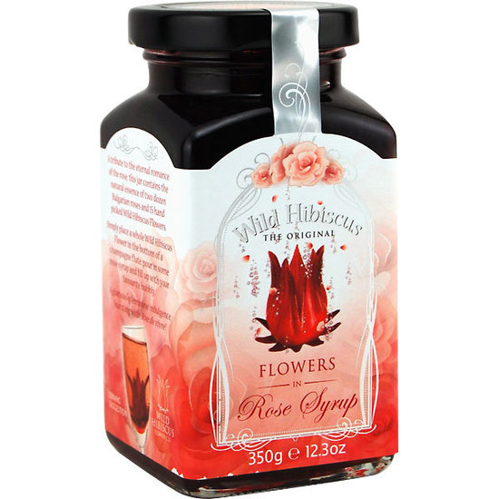 Hibiscus Flowers in Rose Syrup