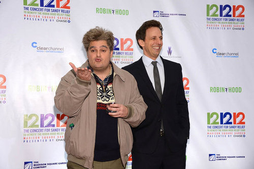 Seth Meyers and Bobby Moynihan in character.
Seth Meyers and Bobby Moynihan in character.