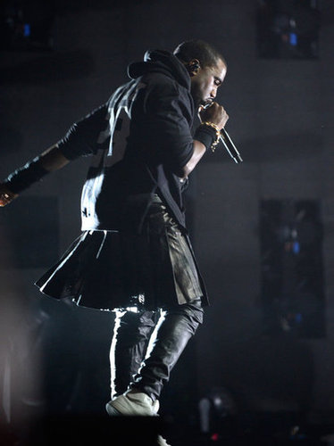 Kanye West was on stage in NYC.
Kanye West was on stage in NYC.
