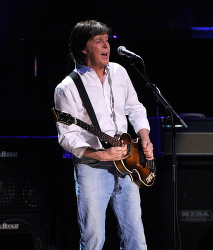 Paul McCartney performed to support the victims of Hurricane Sandy.
Paul McCartney performed to support the victims of Hurricane Sandy.