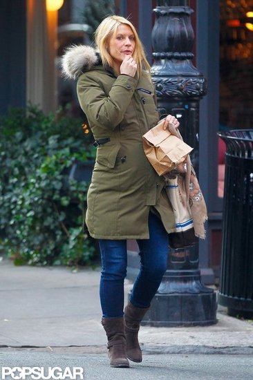Claire Danes wore a Canada Goose parka in NYC.
Claire Danes wore a Canada Goose parka in NYC.