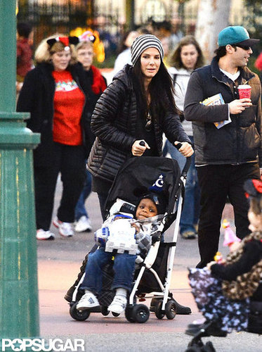 Sandra Bullock had Louis in his stoller for an afternoon at Disneyland.
Sandra Bullock had Louis in his stoller for an afternoon at Disneyland.
