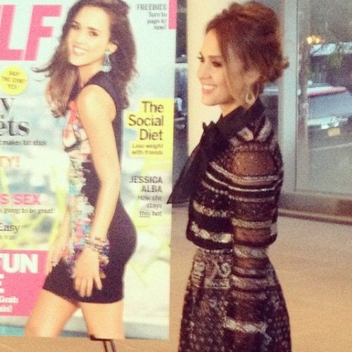 It was a double dose of Jessica Alba when we caught up with her at an even in NYC to celebrate her September 2012 Self cover.
It was a double dose of Jessica Alba when we caught up with her at an even in NYC to celebrate her September 2012 Self cover.