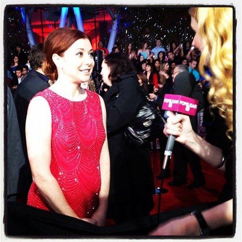 How I Met Your Mother's Alyson Hannigan chatted with us on the red carpet at the People's Choice Awards.
How I Met Your Mother's Alyson Hannigan chatted with us on the red carpet at the People's Choice Awards.