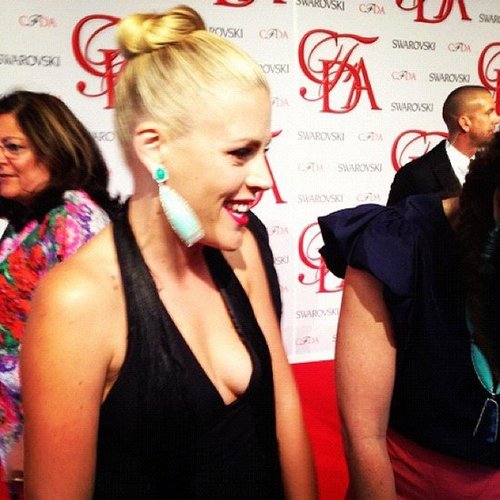We got a firsthand look at Busy Philipps's gorgeous earrings at a CFDA event.
We got a firsthand look at Busy Philipps's gorgeous earrings at a CFDA event.