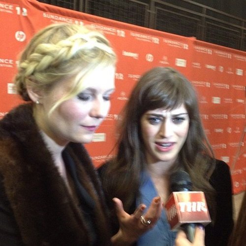 Kirsten Dunst and Lizzy Caplan shared stories about working on Bachelorette during their Sundance Film Festival screening.
Kirsten Dunst and Lizzy Caplan shared stories about working on Bachelorette during their Sundance Film Festival screening.