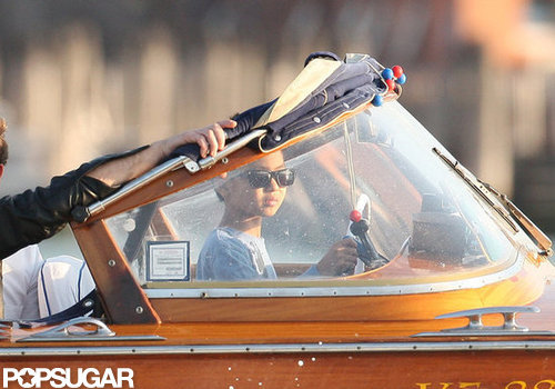 Maddox took the wheel of a boat during an April 2010 trip to Venice, Italy.
Maddox took the wheel of a boat during an April 2010 trip to Venice, Italy.