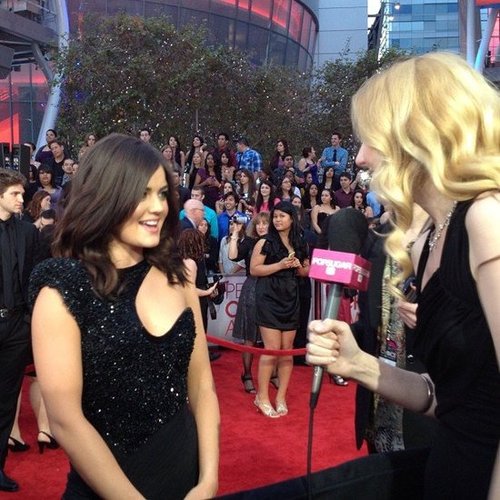 We caught up with Pretty Little Liars star Lucy Hale at the People's Choice Awards.
We caught up with Pretty Little Liars star Lucy Hale at the People's Choice Awards.