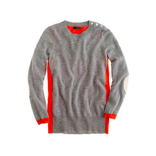 We love the flattering and eye-catching colorblock effect on J.Crew's dream elbow-patch sweater ($98).
We love the flattering and eye-catching colorblock effect on J.Crew's dream elbow-patch sweater ($98).
