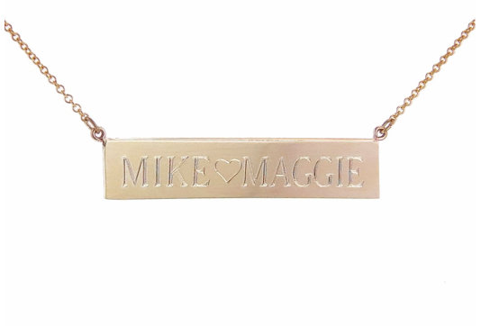 Jennifer Meyer Nameplate Necklace Jennifer Meyer Nameplate Necklace