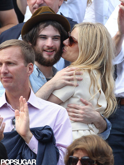 Tom Sturridge and Sienna Miller cuddled during the French Open in Paris in June 2011.
Tom Sturridge and Sienna Miller cuddled during the French Open in Paris in June 2011.