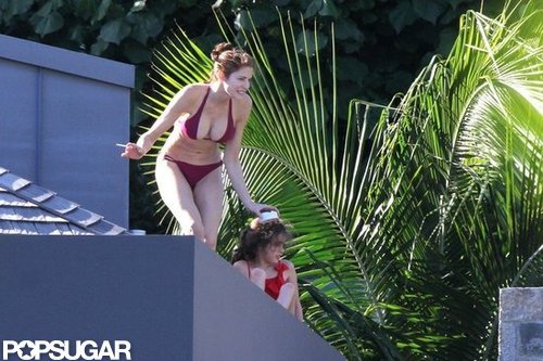Stephanie Seymour Parades Bikinis in St. Barts With Her Kids Stephanie Seymour Parades Bikinis in St. Barts With Her Kids